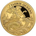 5 Pounds (Faerie Queene - Redcrosse and the dragon - Gold 2 Oz.)