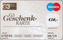 G3 Geschenkkarte