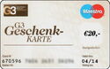 G3 Geschenkkarte
