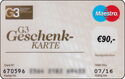 G3 Geschenkkarte