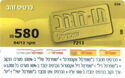 Israel Gift Card--operateur Supersal--tav Hazahav--580--04-1