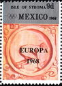 Mexico Olympic 1968 - Europa overprinted