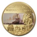 25 Pence (Naval Battles, Battle of Diamond Rock - Gold Plated)