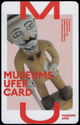 MuseumsUferCard 2021 - Angolan wood sculpture (1892-96), Weltkulturenmuseum (2021 version: 37 Museen)