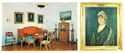 Living room interior. Portrait of the writer's mother M.N. Aksakova