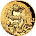 100 Dollars (Year of the Dragon 龍 2024 - High Relief)
