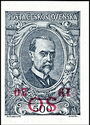 Tomáš Garrigue Masaryk, president - overprint S O1920