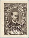 Tomáš Garrigue Masaryk, president - overprint S O1920