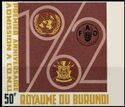 "1962", Arms of Burundi, UN and FAO emblem