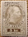 Emperor Franz Joseph Overprinted "Specimen"