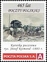 465 years of the Polish Post Postal carriage drawing by Józe