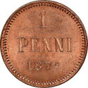 1 Penni (Dentilated border)
