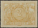 Railway Stamp: White Numeral with French Text