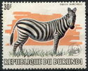Burchell's Zebra (Equus burchelli); ovpt WWF-logo