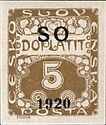 Postage Due - overprint S O 1920