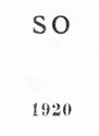 Postage Due - overprint S O 1920