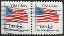 White Old Glory G Stamp