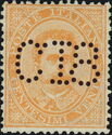 Issue of 1886 with Perforated New Value