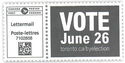 Vote June 26 Toronto Byelection