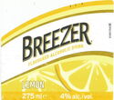 Breezer Flavoured Alcoholic Drink Lemon