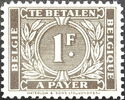Numeral with Oak Leaves - "TE BETALEN" at Top