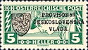 Austria Stamps Overprinted "PROVISORNÍ ČESKOSLOVENSKÁ VLÁDA"