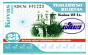 Trolleybus ticket