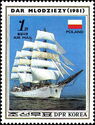 “Dar Mlodziezy” (Polish cadet full-rigged ship)
