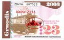 Trolleybus ticket