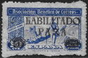 Asociacion Benefica de Correos Overprinted