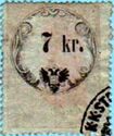 Stempel Marke 1858 7kr