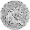 2 Pounds (The British Lion and American Eagle)