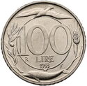 100 Lire (Italia Turrita 1st type - Small Head)