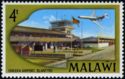 Chileka airport and Vickers VC 10 airplane
