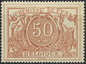 Railway Stamp: White Numeral with French Text