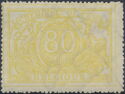 Railway Stamp: White Numeral with French Text