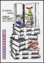 1st Bookfair Meetup Fellbach March 9th, 2024 Postcrossing (reading children)