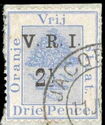 Orange tree, overprinted V.R.I.