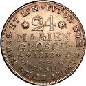 24 Marien Groschen (George IV prince regent in the name of Charles II)