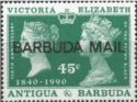 Queen Victoria and Queen Elizabeth II - Overprinted