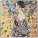 10,000 CFA Francs (Lady with a Fan, Flower Garden by Gustav Klimt)