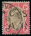 King Edward VII, overprinted CSAR