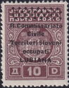 Yugoslavia Postage Due Overprint "R.Com...LUBIANA" 4 lines