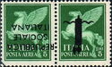 Airmail - Black Ovpt. Fasces and REPUBBLICA SOCIALE ITALIANA