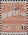 Definitive new value and year overprint