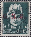 "Italia Turrita" - Ovpt. G.N.R., Brescia Issue, 3rd type.
