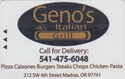 Geno's Italian Grill 541-475-6048