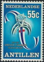 Diamond ring and flag of Netherlands Antilles