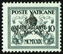 Papal Coat of Arms overprinted