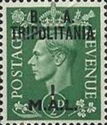British Stamp Overprinted "B.A. Tripolitania"